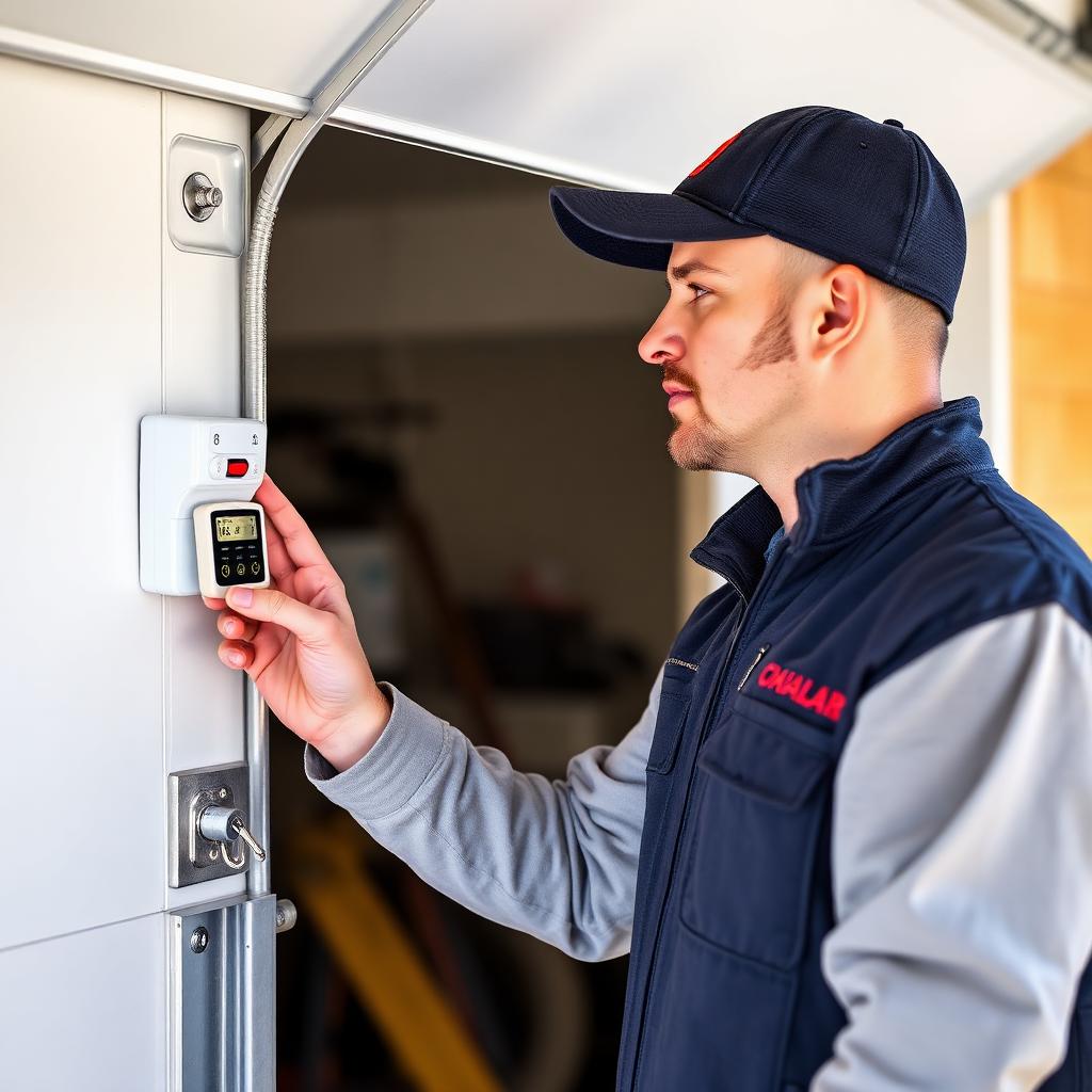 Palm Harbor Garage Doors certified technician performing garage door repair